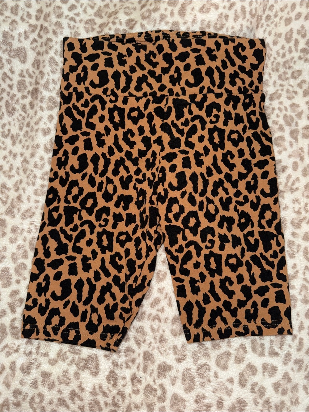 wild fable Leopard Print Brown and Black Bike Shorts WITH TANK!